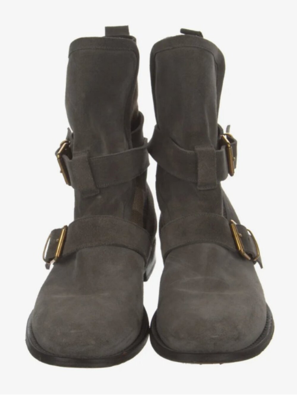 Burberry Suede Moto Boots - Picture 3 of 7